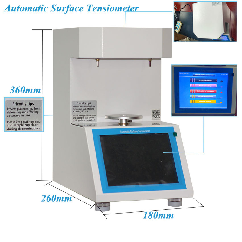 ASTM D971 Awtomatikong Interfacial Tension Tester sa pamamagitan ng Platinum Ring Paraan