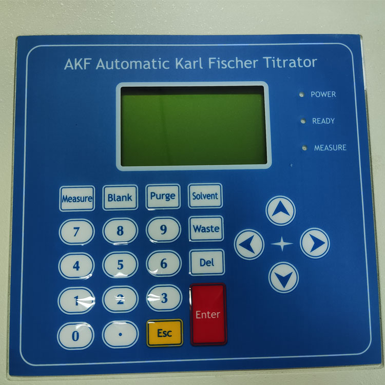 Awtomatikong Karl Fischer Volumetric Water Content Titrator Moisture Analyzer 0.001%-100%