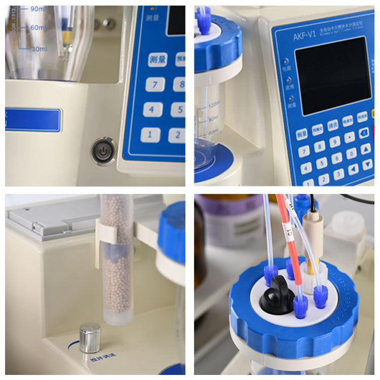 Karl Fischer Titrator Moisture Meter sa pamamagitan ng Volumetric Paraan (0.001-100.00%)