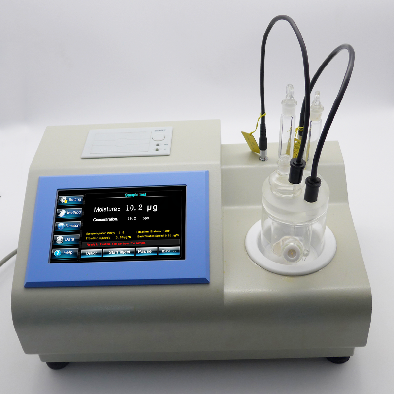 Awtomatikong Karl Fischer Titrator Oil Moisture Analyzer