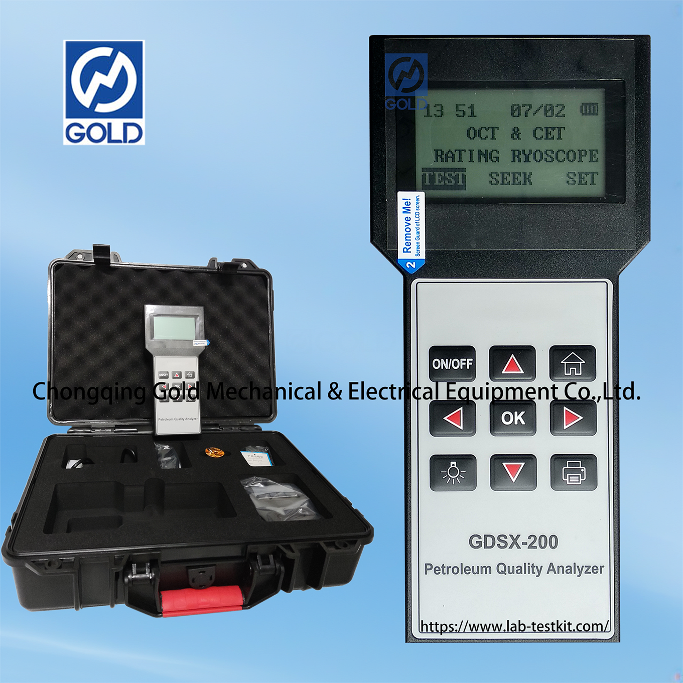 ASTM D2699 Portable Gasoline Octane Number at Diesel Cetane Number Analyzer ASTM D4737