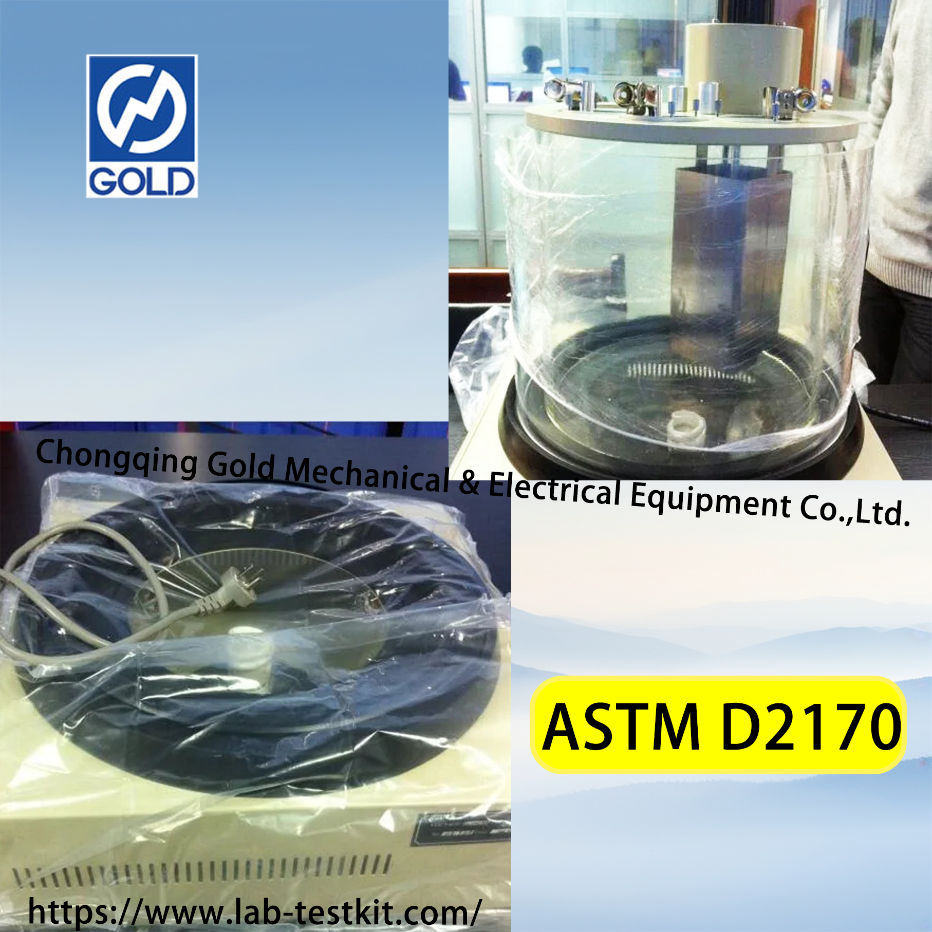 Ang aspalto na kinematic viscosity tester sa pamamagitan ng pamamaraan ng capillary