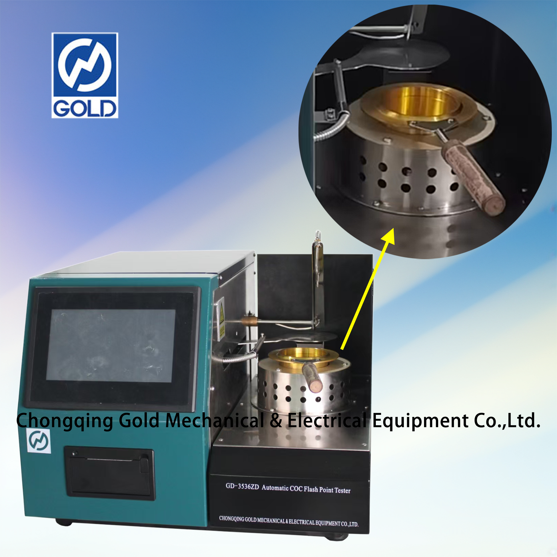 Awtomatikong CoC Flash Point Tester ASTM D92