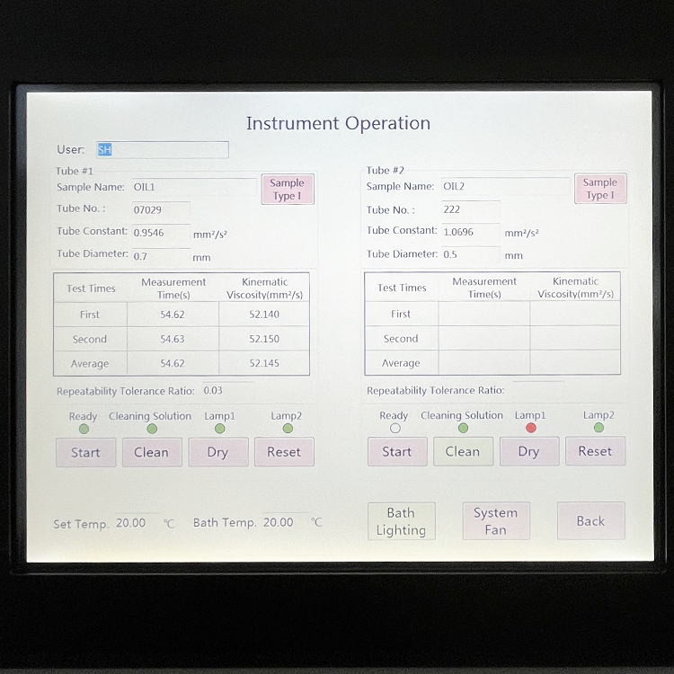 ASTM D7279 Automated Kinematic Viscosity ng Houillon Paraan para sa Lubricating Oil