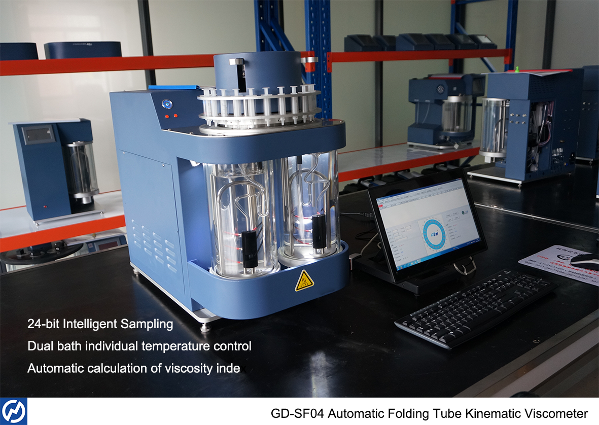 GD-SF04 24-bit Autosampling Automated Houillon Viscometer ASTM D7279 D445 D446