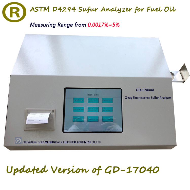 GD-17040A Awtomatikong Touch Screen XRF Sulfur sa Oil Analyzer