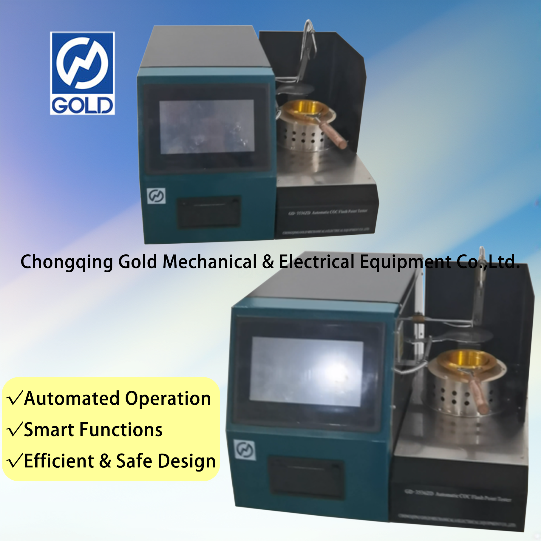 Awtomatikong CoC Flash Point Tester ASTM D92