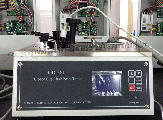 GD-261-1 Semi Auto LCD Screen Pensky Martens Sarado ang Kagamitan sa Pagsubok sa Flash Point Point