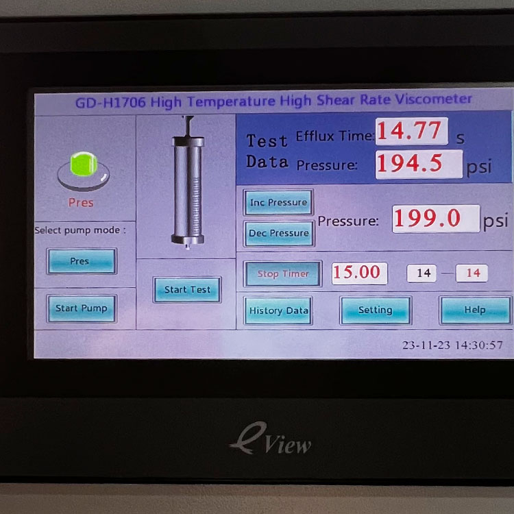 Ang langis ng engine sa hths maliwanag na viscosity tester 