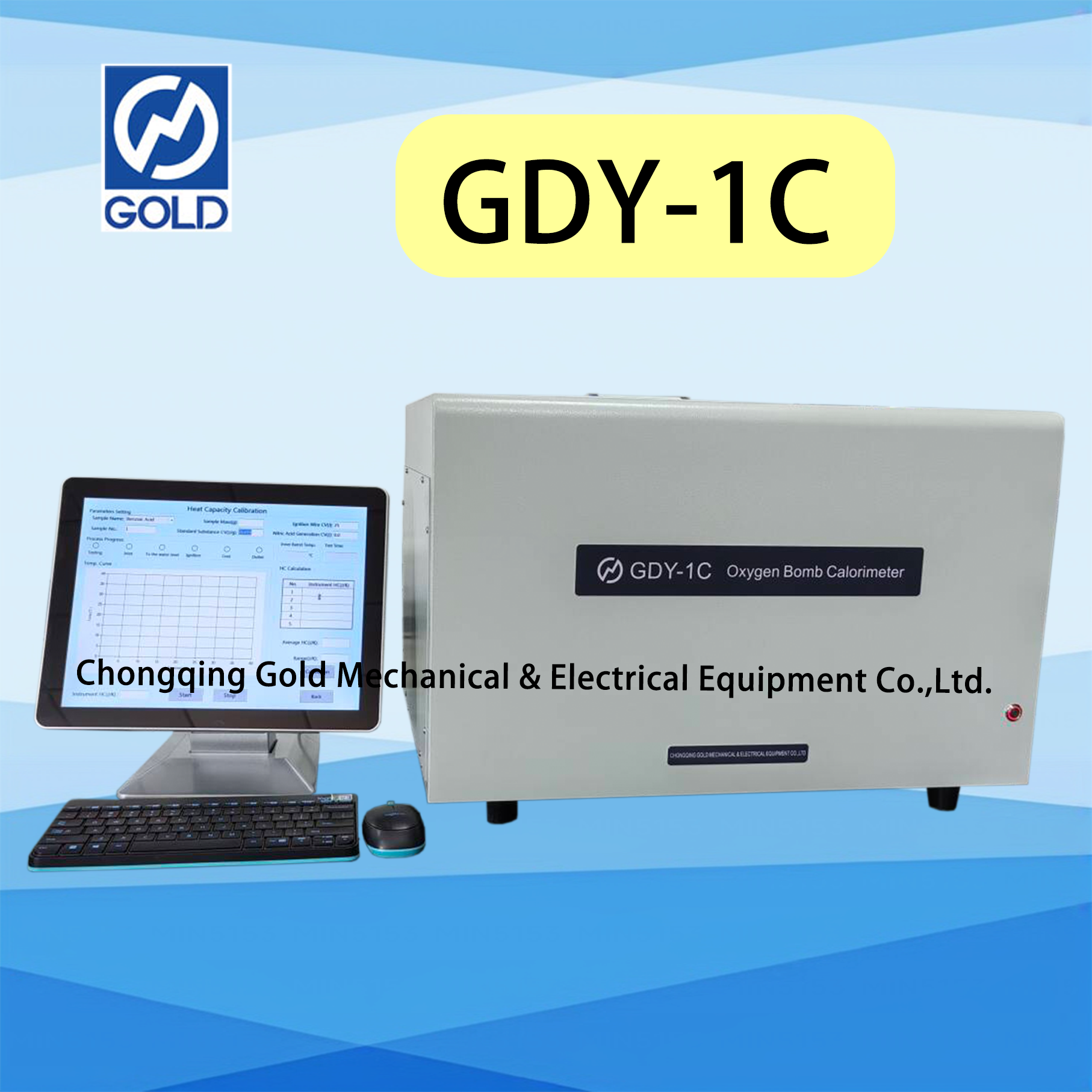 Awtomatikong calorimeter ng bomba ng oxygen