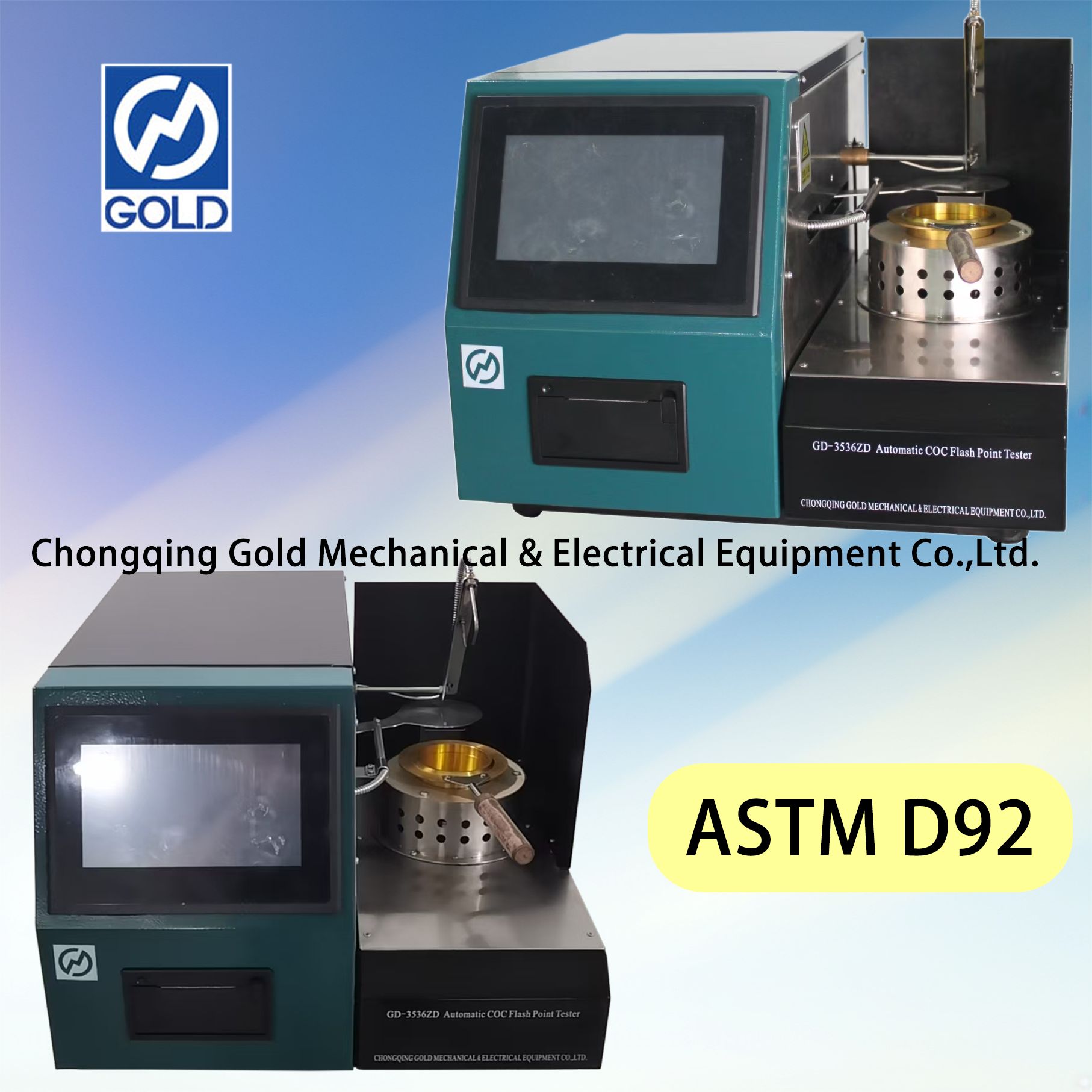 Awtomatikong CoC Flash Point Tester ASTM D92